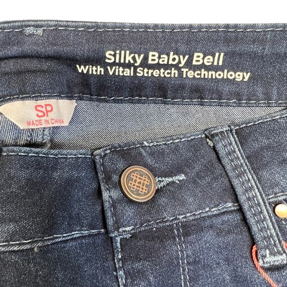 Laurie Felt Pull-On Silky Baby Bell Jeans Sz Small Petite Mid-Rise Bootcut NEW! - Picture 3 of 11